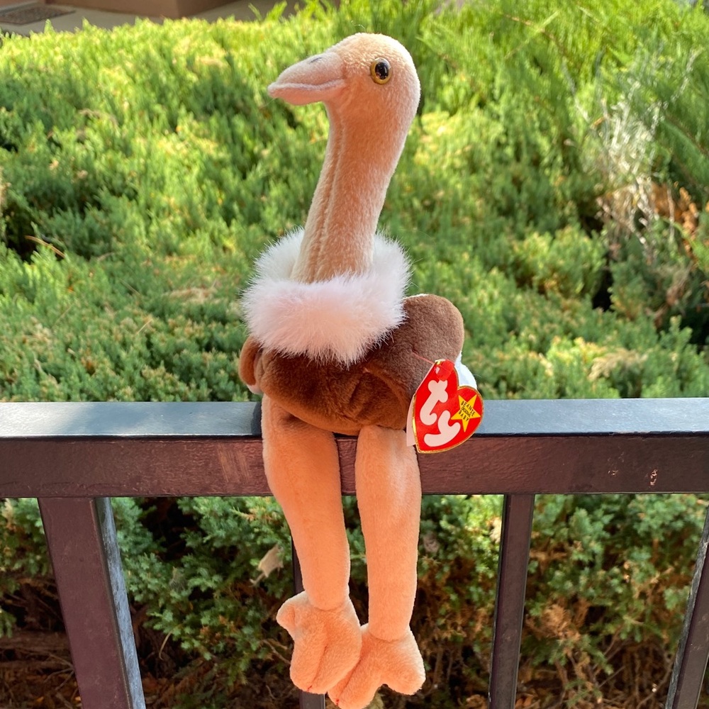 Ty Stuffed Animal Ostrich - stretch